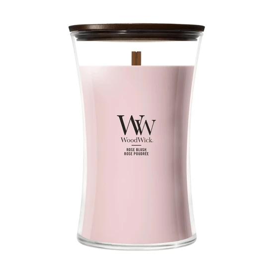 WoodWick Rose Blush Large Hourglass Candle