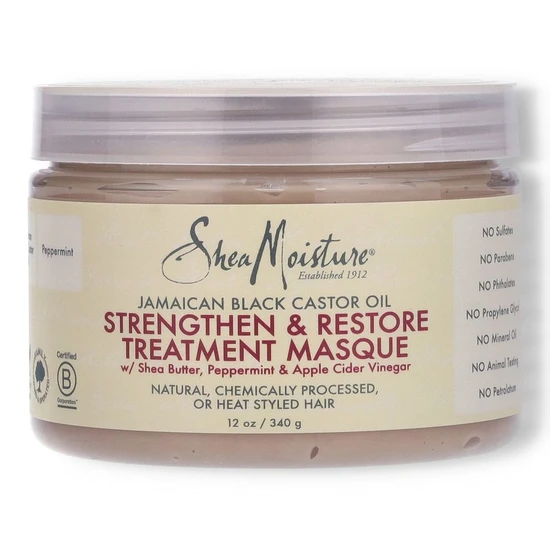 Shea Moisture Jamaican Black Castor Oil Strengthen & Restore Treatment Masque 340g