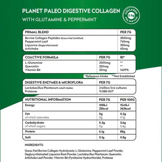 Planet Paleo Digestive Collagen 245g