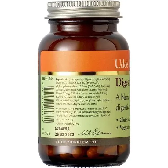 Udo's Choice Digestive Enzyme Blend Vegicaps 60 Vegicaps