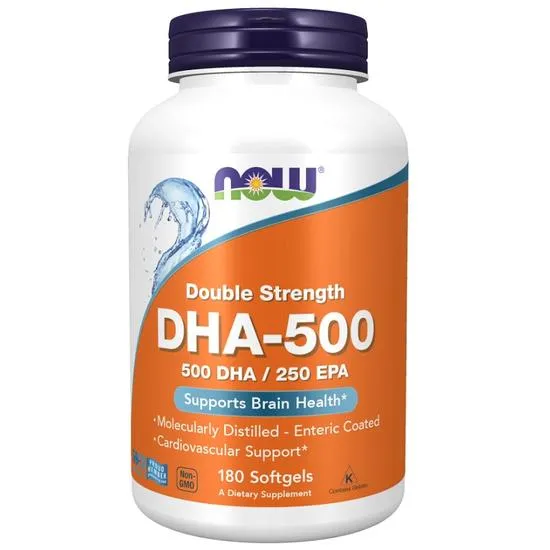 NOW Foods DHA-500 500DHA/250EPA Softgels 90 Softgels