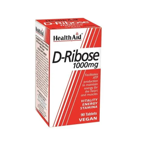 Health Aid D-Ribose 1000mg Tablets 90 Tablets