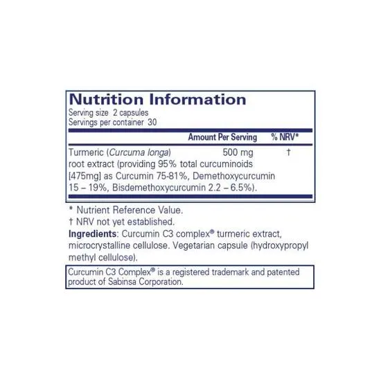 Pure Encapsulations Curcumin Capsules 60 Capsules