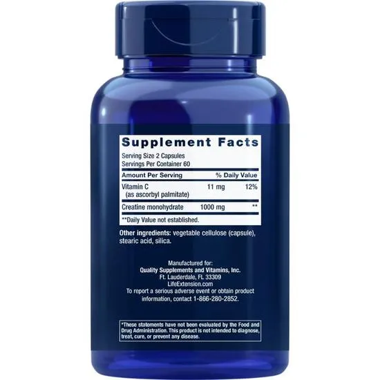 Life Extension Creatine Vegicaps 120 Vegicaps