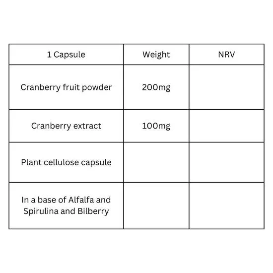 Viridian Cranberry Berry Extract Veg Caps 30 Capsules