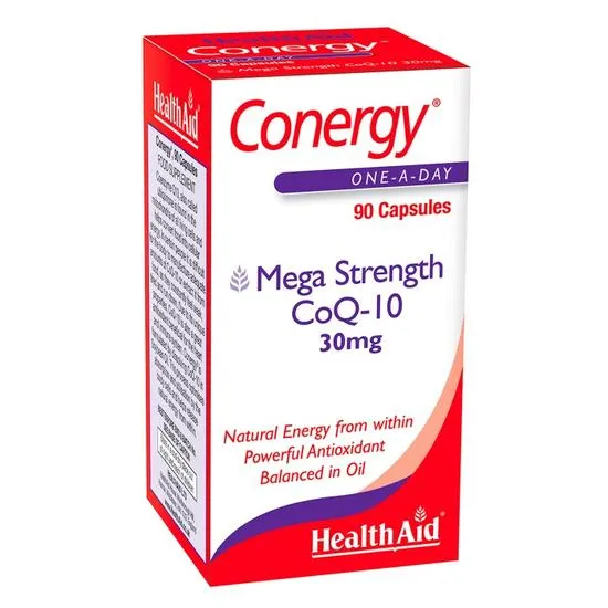 Health Aid Conergy CoQ-10 30mg 30 Capsules