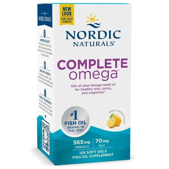 Nordic Naturals Complete Omega 565mg Lemon Softgels 60 Softgels