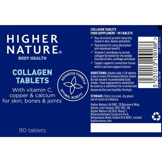 Higher Nature Collagen Tablets 90 Tablets