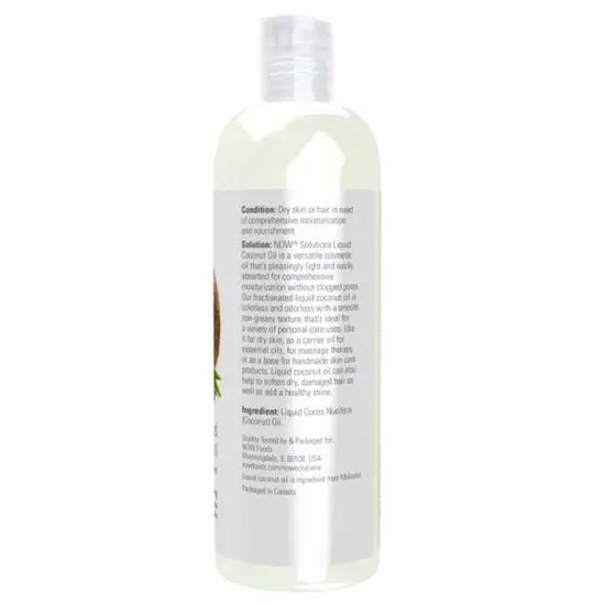 NOW Foods Coconut Oil Liquid Pure Fractionated 118ml