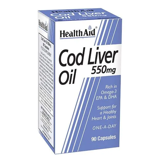 Health Aid Cod Liver Oil 550mg Capsules 90 Capsules