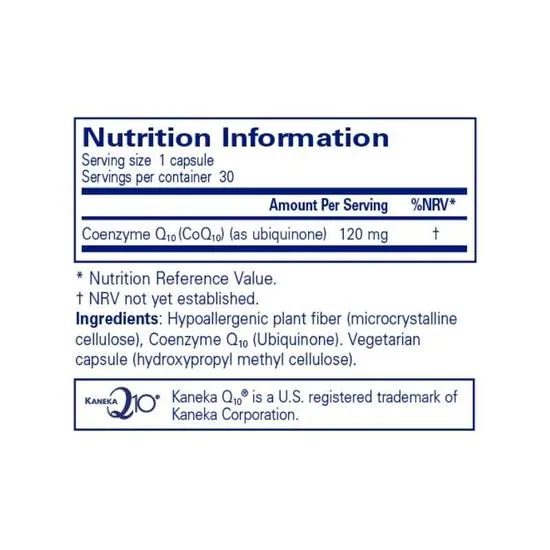 Pure Encapsulations CoQ10 120mg Capsules 30 Capsules