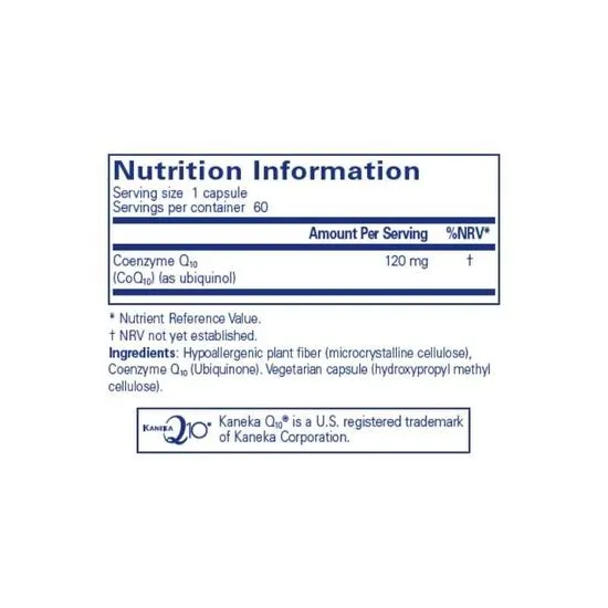 Pure Encapsulations CoQ10 120mg Capsules 30 Capsules