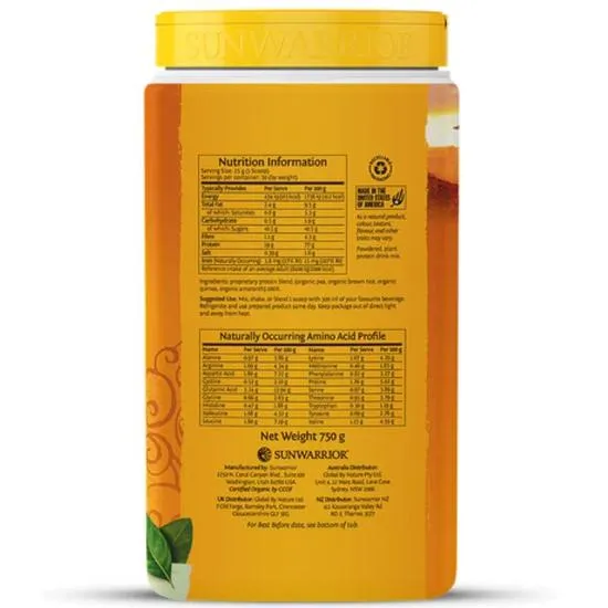 SunWarrior Classic Plus Protein Unflavoured 375g