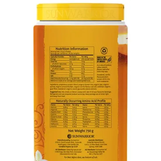 SunWarrior Classic Plus Protein Vanilla 375g