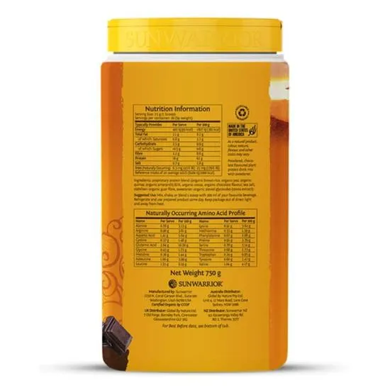 SunWarrior Classic Plus Protein Chocolate 375g