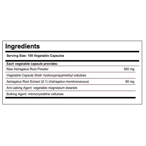 Solgar Chinese Astragalus Root F.P Vegicaps 100 Vegicaps