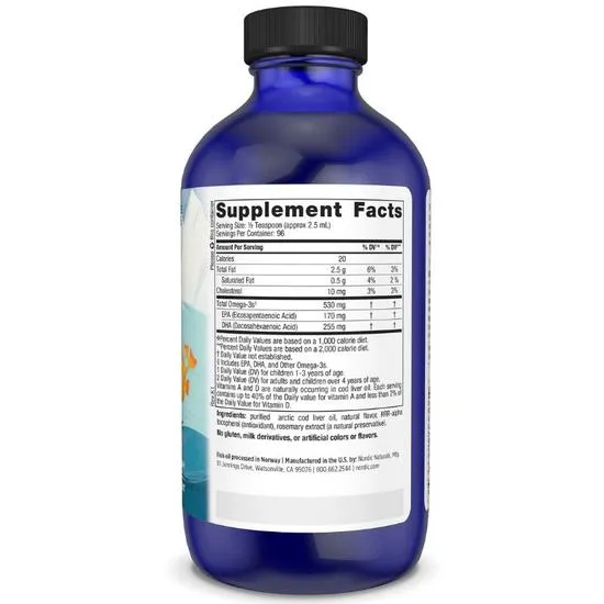 Nordic Naturals Children's DHA 530mg Omega-3 Strawberry 473ml