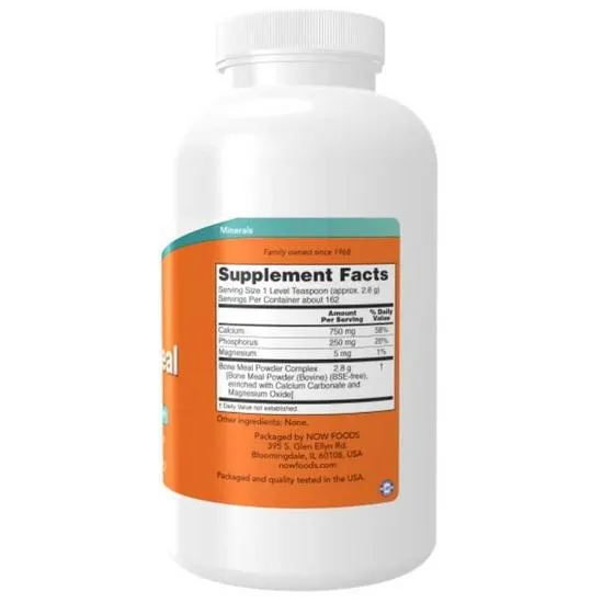 NOW Foods Bone Meal Powder 454g