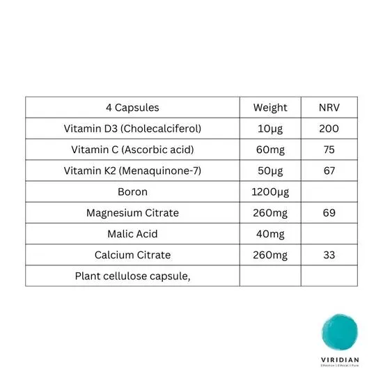 Viridian Bone Complex Capsules 90 Capsules