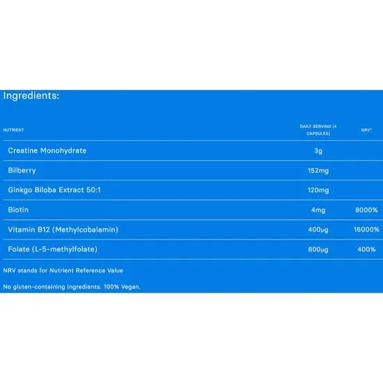 Motion Nutrition Body & Brain Vegicaps 120 Vegicaps