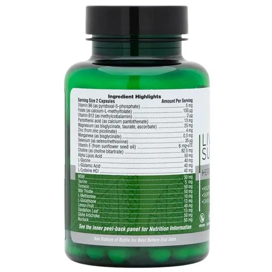 Nature's Plus Bioadvanced Liver Support Capsules 60 Capsules