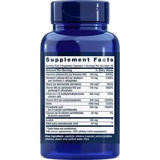 Life Extension Bio-Active Complete B-Complex Vegicaps 60 Vegicaps