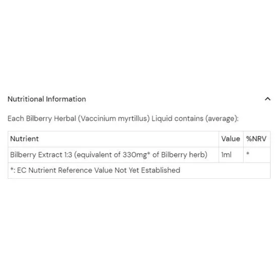 Health Aid Bilberry Liquid 50ml