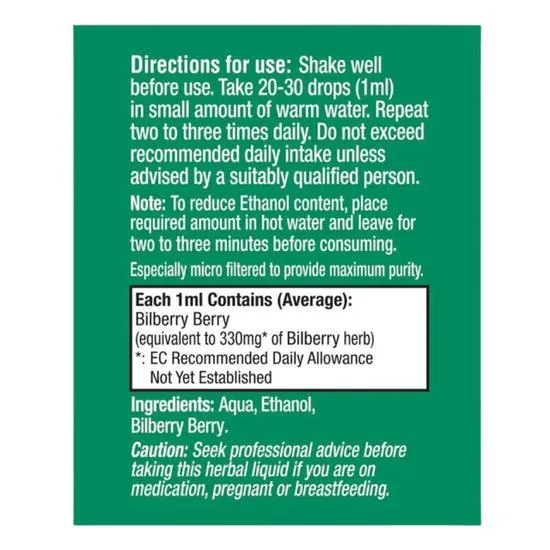 Health Aid Bilberry Liquid 50ml