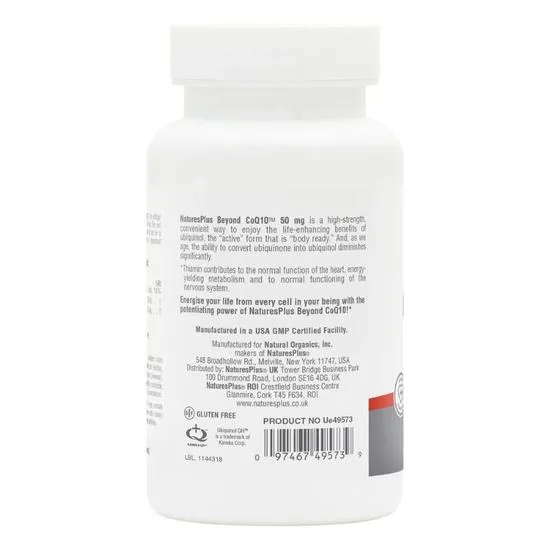 Nature's Plus Beyond COQ-10 50mg Ubiquinol Softgels 30 Softgels