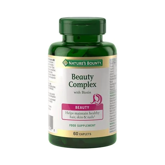 Nature's Bounty Beauty Complex With Biotin Caplets 60 Caplets
