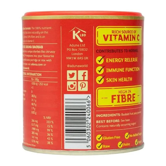 Aduna Baobab Superfruit Powder 80g