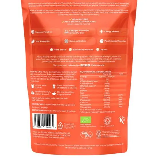 Aduna Baobab Superfruit Powder 80g