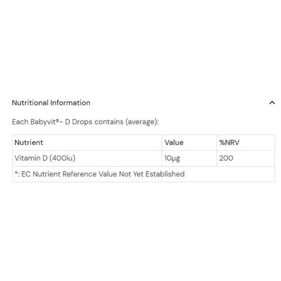 Health Aid BabyVit D Drops 50ml