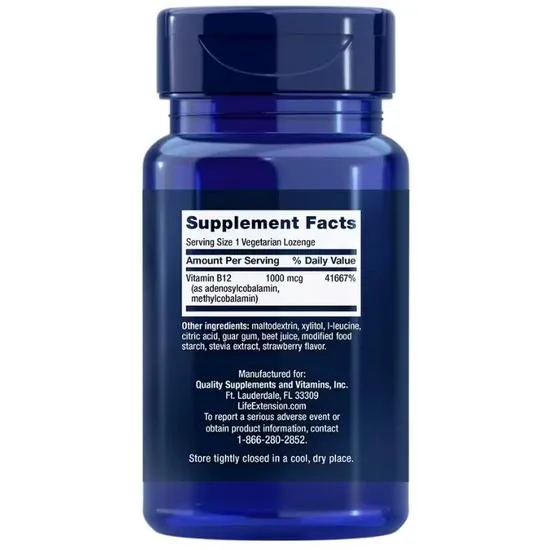 Life Extension B12 Elite Lozenges 60 Lozenges