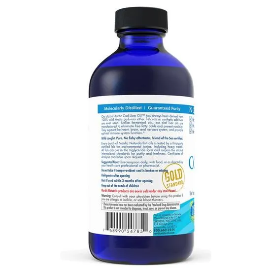 Nordic Naturals Arctic Cod Liver Oil 1060mg Orange 237ml