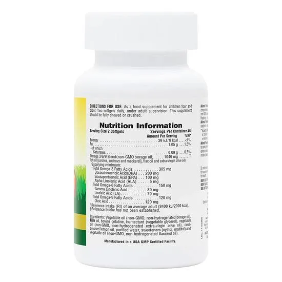Nature's Plus Animal Parade Omega 3-6-9 Junior Softgels 90 Softgels