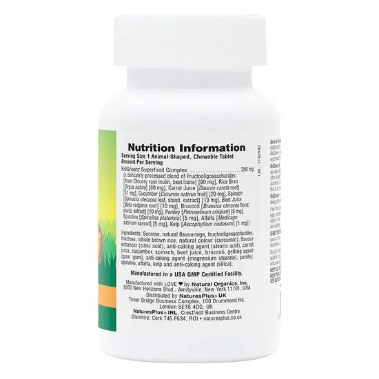 Nature's Plus Animal Parade Kidgreenz Chewables 90 Chewables