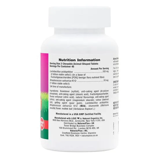 Nature's Plus Animal Parade Inner Ear Support Chewables 90 Chewables