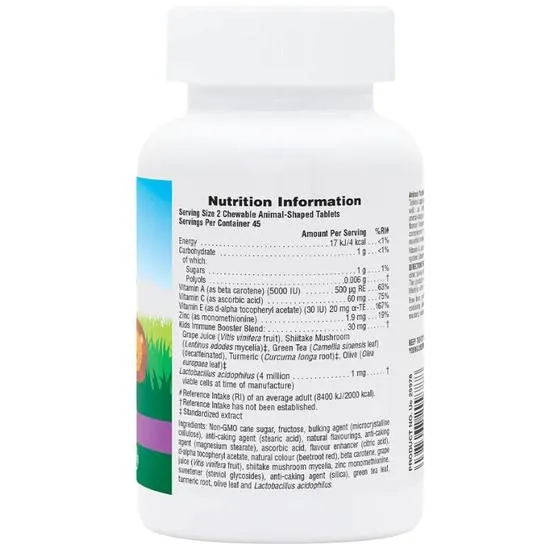 Nature's Plus Animal Parade Immune Booster Tablets 90 Tablets