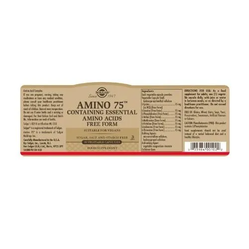 Solgar Amino 75 Vegicaps 30 Vegicaps