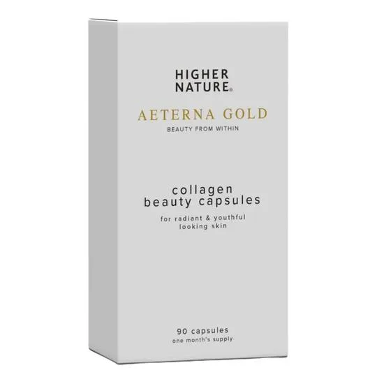 Higher Nature Aeterna Gold Collagen Beauty Caps 90 Capsules
