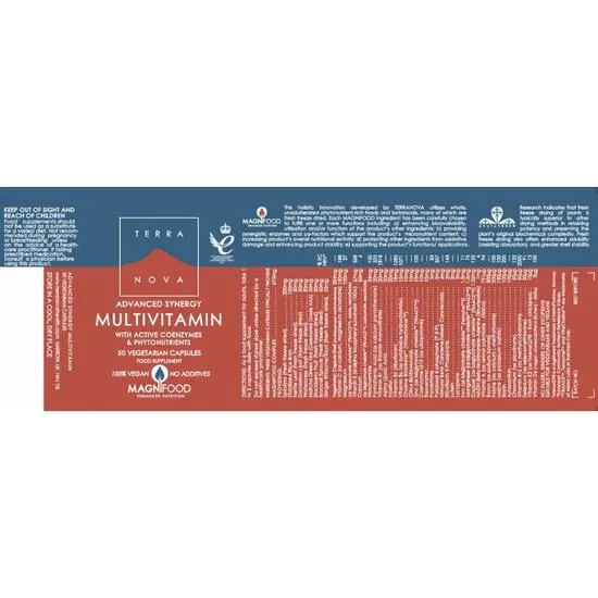 Terranova Advanced Synergy Multivitamin Capsules 50 Capsules