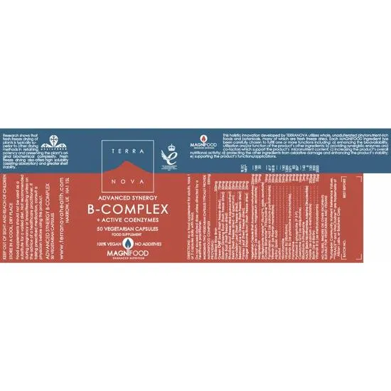 Terranova Advanced Synergy B Complex Capsules 50 Capsules