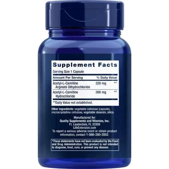 Life Extension Acetyl-L-Carnitine Arginate Vegicaps 90 Vegicaps