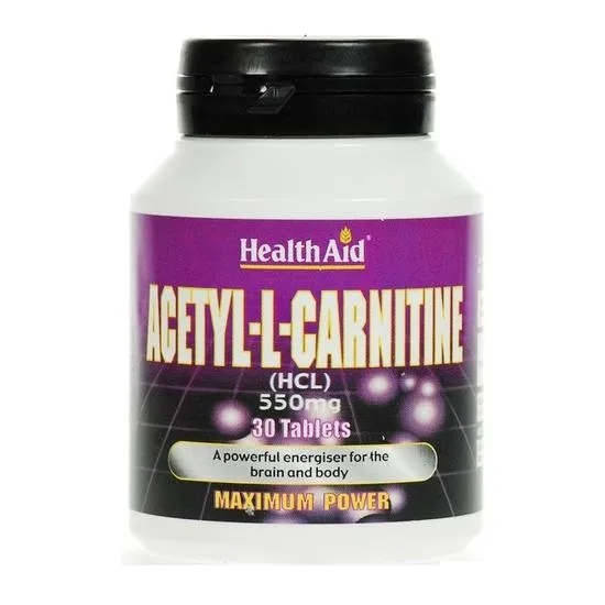 Health Aid Acetyl-L-Carnitine 550mg Tablets 30 Tablets