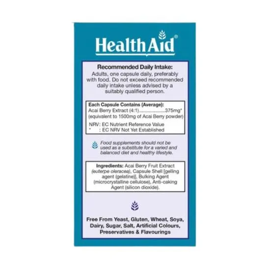 Health Aid AcaiAce Capsules 30 Capsules
