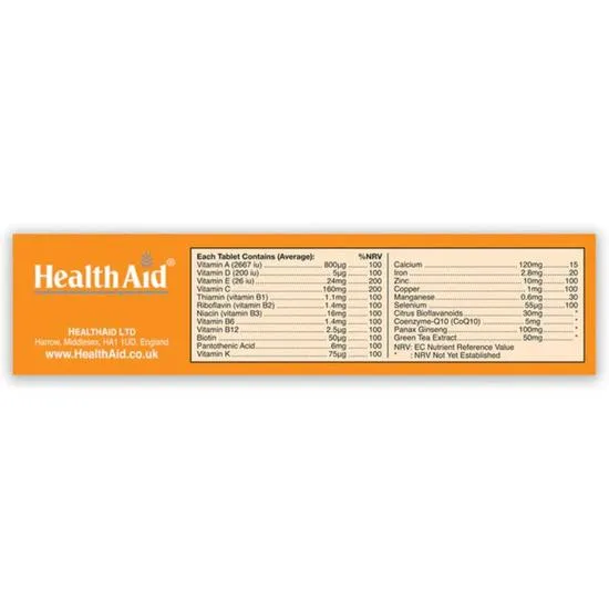 Health Aid A To Z Active Effervescent Tablets 20 Tablets