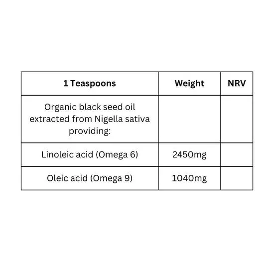 Viridian 100% Organic Black Seed Oil 200ml