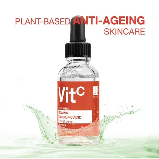 Dr Botanicals Vitamin C 5% & Hyaluronic Acid 2% Hydrating Facial Serum 30ml