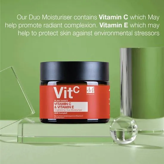 Dr Botanicals Vitamin C 1% & Vitamin E Brightening Duo Moisturiser 60ml